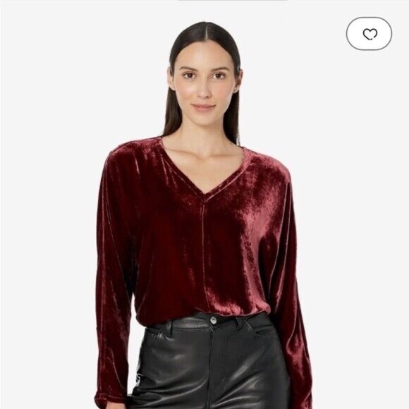Eileen Fisher Sweaters - NWT Eileen Fisher Women's Dolman Sleeve Sweater Burgundy Silk Blend V-Neck